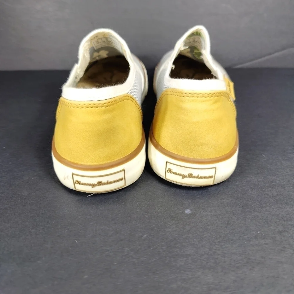 Tommy Bahama Women's Stripe Sailor Canvas Slip On Boat Sneaker US Size 7.5